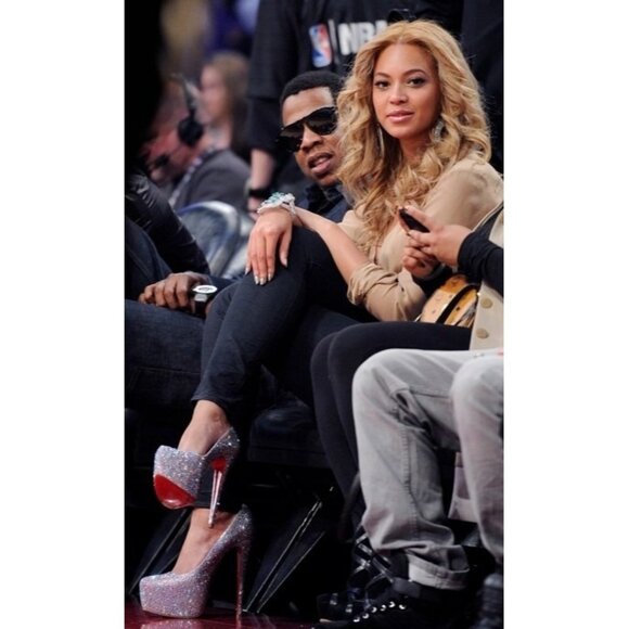 Christian Louboutin Daffodile 160 Pumps EU 39.5 US 9.5 Multi Crystal Strass - Picture 2 of 14